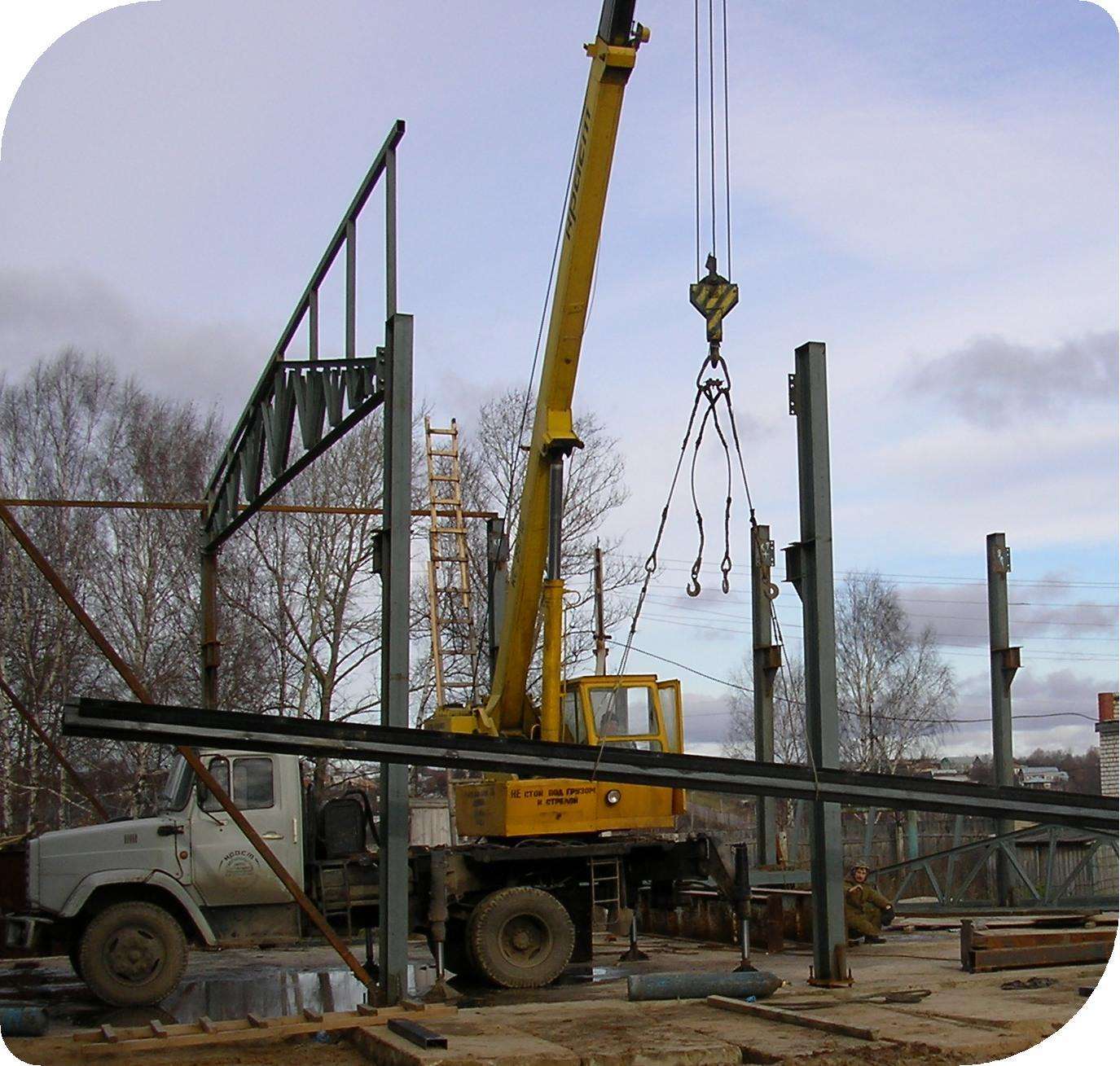 2001 год - Start of construction of a new building for the Injection Molding Machine Workshop в АО Сосновскагропромтехника